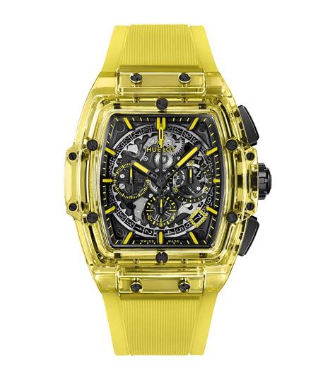 hublot yellow sapphire|hublot sapphire crystal.